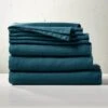 EUROPEAN FLAX™-Certified Linen Dark Teal Full/Queen Bedding Set