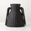 Luana Woven Black Vase Small -Home Store LuanaBlkWvnVaseBasketSmSHS23