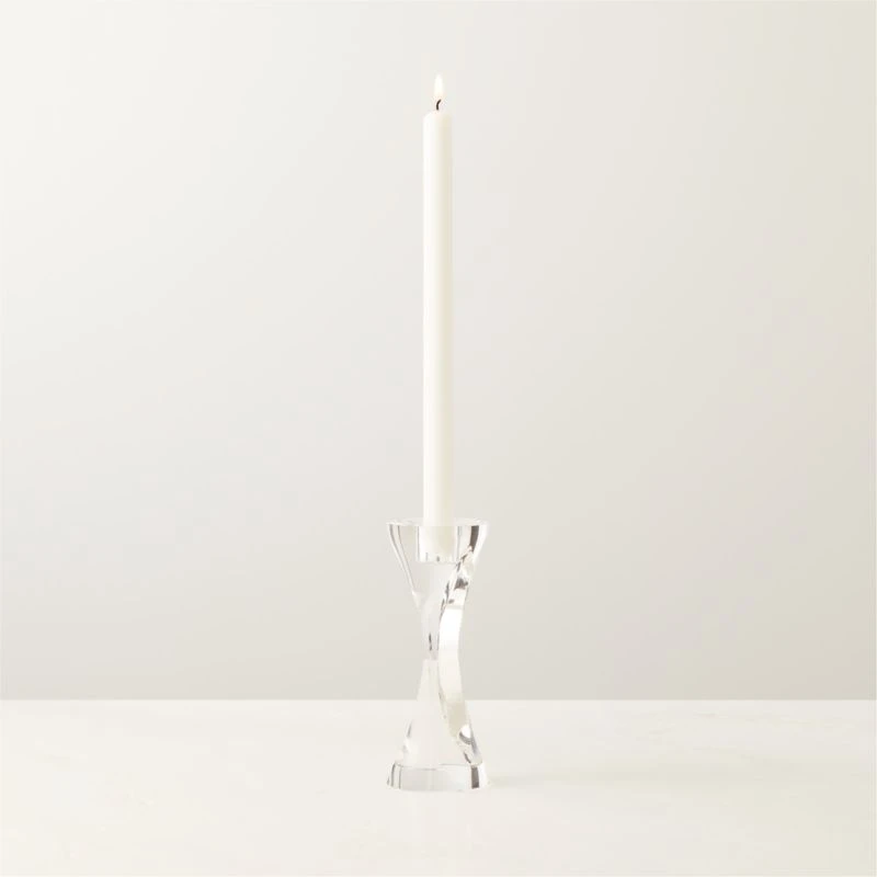 Lume Crystal Taper Candle Holder Large 5 Lume Crystal Taper Candle Holder Large - Image 3