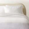Maisa Organic Cotton Slub White Duvet Cover And Pillow Shams -Home Store MaisaOrgCttnSbWtFQDvtCvrSHF23