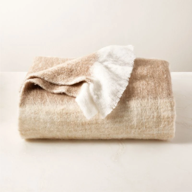 Mira Ombre Neutral Throw Blanket 3 Mira Ombre Neutral Throw Blanket