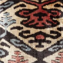 Molti Turkish Silk Throw Pillow With Feather-Down Insert 20" -Home Store MoltiTrkshSlkPllw20X20inAVSSF22