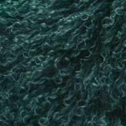 Teal Mongolian Sheepskin Fur Throw Pillow With Down-Alternative Insert 16" 10 Teal Mongolian Sheepskin Fur Throw Pillow With Down-Alternative Insert 16" -Home Store MongolianPillow16X16TealAV2F20