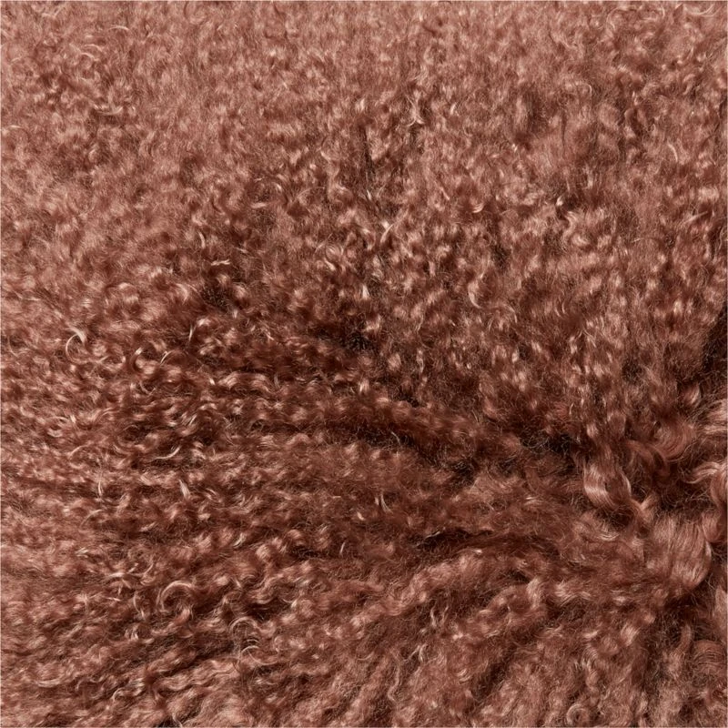 Mongolian Brown Sheepskin Fur Throw Blanket 6 Mongolian Brown Sheepskin Fur Throw Blanket - Image 4