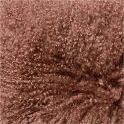 Mongolian Brown Sheepskin Fur Throw Pillow With Down-Alternative Insert 16'' 8 Mongolian Brown Sheepskin Fur Throw Pillow With Down-Alternative Insert 16'' -Home Store MongolianShpskAzBrnPlw16AVSSS23