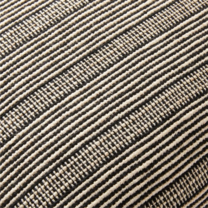 Nesi Black And White Silk Throw Pillow With Down-Alternative Insert 23" 4 Nesi Black And White Silk Throw Pillow With Down-Alternative Insert 23" - Image 2