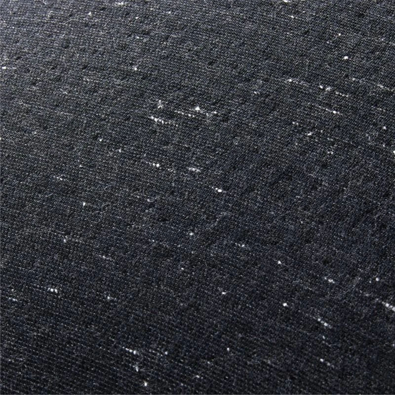 Nett Black Throw Pillow With Down-Alternative Insert 23" 4 Nett Black Throw Pillow With Down-Alternative Insert 23" - Image 2