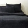 Nett Organic Cotton Black Duvet Cover And Shams 1 Nett Organic Cotton Black Duvet Cover And Shams -Home Store NettOgCttnBlkFQDuvetSHS22
