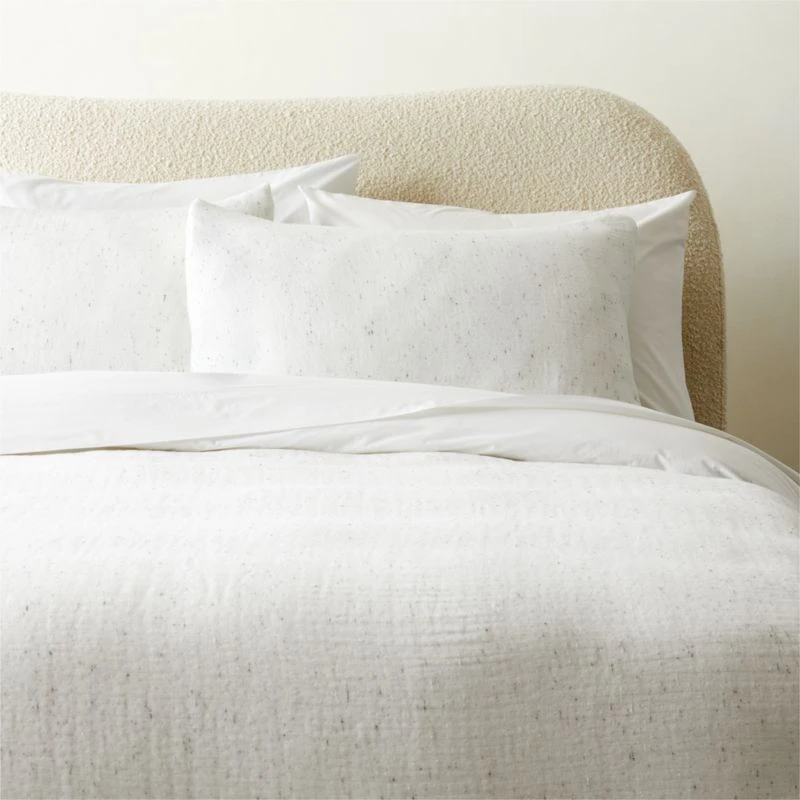 Nett Organic Cotton White Duvet Cover And Shams 3 Nett Organic Cotton White Duvet Cover And Shams