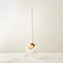 Newton Crystal Glass Ball Taper Candle Holder -Home Store NewtonGlassBallTprHolderROF23