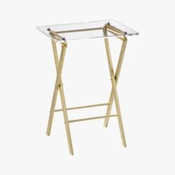Novo Acrylic Folding Table 8 Novo Acrylic Folding Table -Home Store NovoAcrylicFoldTableF13