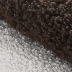 Olio Dark Brown And White Faux Fur Throw Blanket -Home Store OlioFauxFurThrowAV3SSF23