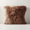 Brown Ombre Sheepskin Fur Throw Pillow With Down-Alternative Insert 20" 2 Brown Ombre Sheepskin Fur Throw Pillow With Down-Alternative Insert 20" -Home Store OmbreBnShpsknPllw20X20inSHF22