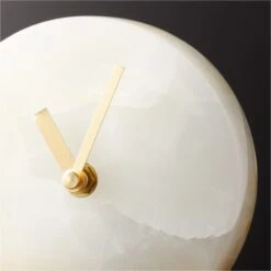 Onyx Marble Table Clock 7 Onyx Marble Table Clock -Home Store OnyxTableTopClock5inROF20