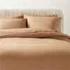 Organic Cotton Percale 400 Thread Count Sepia Duvet Cover And Pillow Shams 2 Organic Cotton Percale 400 Thread Count Sepia Duvet Cover And Pillow Shams -Home Store OrgCtPrcl400TCSpFQDvtCvrSHS23