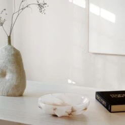 Oyster Alabaster Catchall 14 Oyster Alabaster Catchall -Home Store OysterAlabasterCatchallMR21