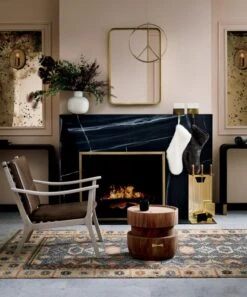 Antique Brass Fireplace Screen 12 Antique Brass Fireplace Screen -Home Store ParlayDoveGreyLeatherLoungeOC18