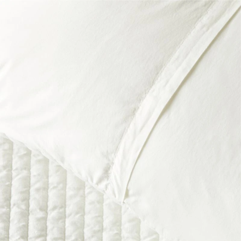 Paxton Linen Garment Washed White Standard Shams Set Of 2 5 Paxton Linen Garment Washed White Standard Shams Set Of 2 - Image 3