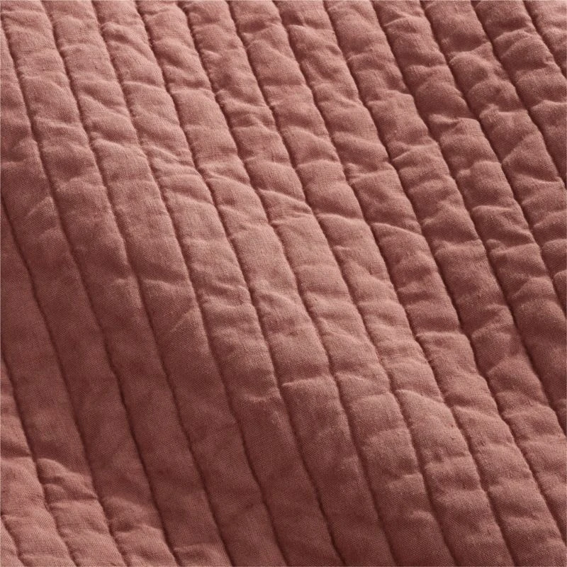 Paxton Linen Garment Washed Copper King Shams Set Of 2 5 Paxton Linen Garment Washed Copper King Shams Set Of 2 - Image 3