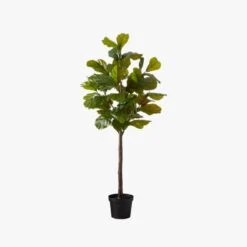 Faux Potted Fiddle Leaf Fig 7' -Home Store PottedFiddleLfFig7ftBlkPotS19