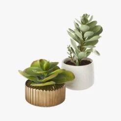 Potted Faux Succulent 14" -Home Store PottedSucculentGroupS18