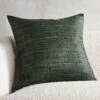 Raj Green Silk Throw Pillow With Feather-Down Insert 20" 2 Raj Green Silk Throw Pillow With Feather-Down Insert 20" -Home Store RajSlkGrnPllwCvr20X20inSHF21