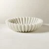 Reve Round Fluted White Marble Bowl -Home Store ReveFlutedMarbleBowlSHF20
