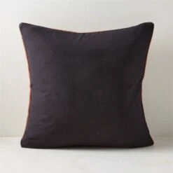 Rhava Woven Brown Throw Pillow With Feather-Down Insert 20" 7 Rhava Woven Brown Throw Pillow With Feather-Down Insert 20" -Home Store RhavaWovenPillow20X20inAVSHF22