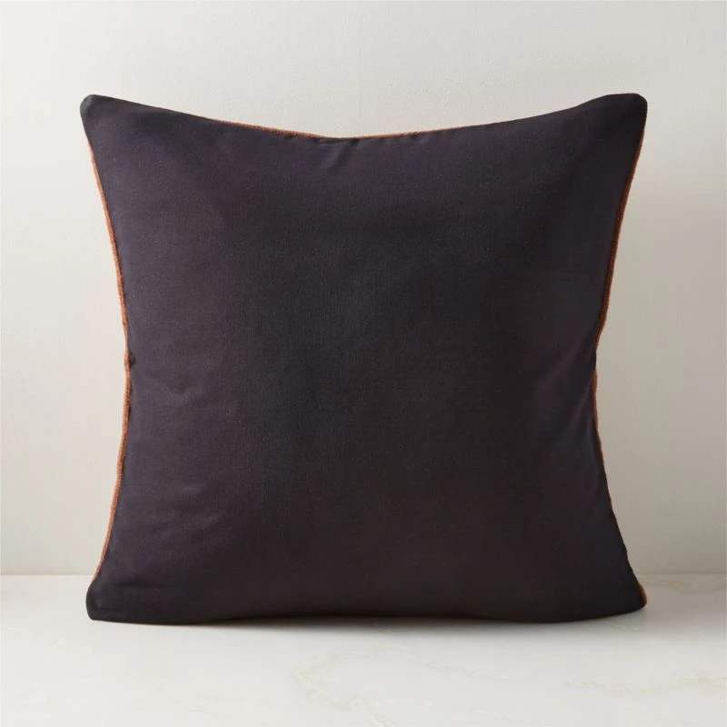 Rhava Woven Brown Throw Pillow With Feather-Down Insert 20" 4 Rhava Woven Brown Throw Pillow With Feather-Down Insert 20" - Image 2