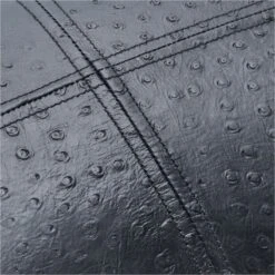 Rue Black Leather Throw Pillow With Down-Alternative Insert 18"x12" 9 Rue Black Leather Throw Pillow With Down-Alternative Insert 18"x12" -Home Store RueLthrBlkPillow18X12inAV2SSF21