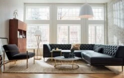 Shorn Camel Brown Sheepskin Fur Throw Pillow With Down-Alternative Insert 18" -Home Store SavileBlackLeatherTuftedSectionalJL19