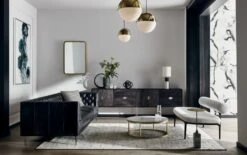 Infinity Black Knot Sculpture -Home Store SavileTuftedSofaEstelaBlackJN20