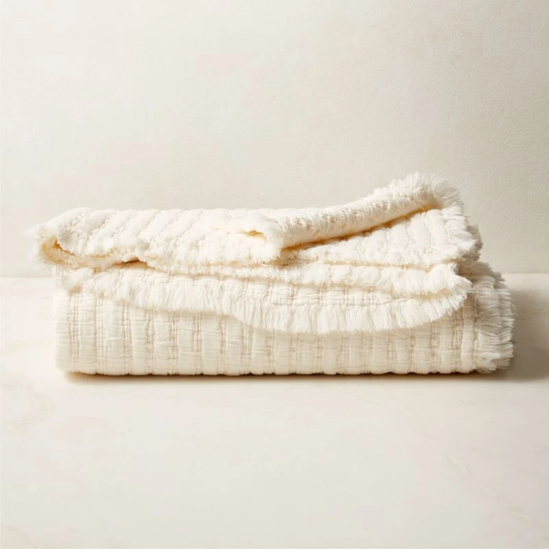 Silva Organic Warm White Throw Blanket 3 Silva Organic Warm White Throw Blanket