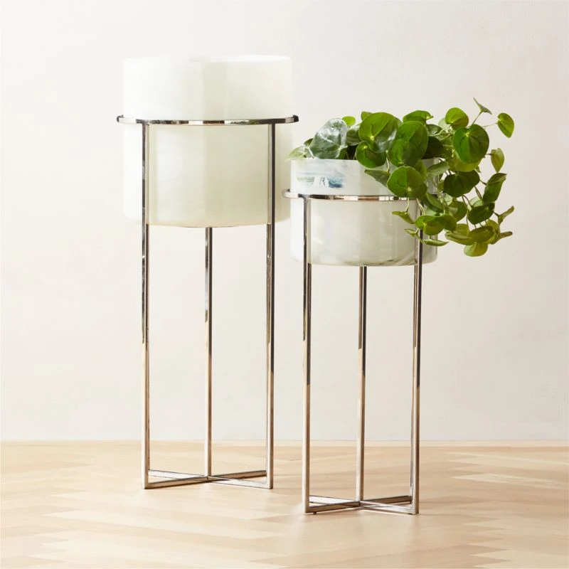Syd Small Glass Planter With Stand 4 Syd Small Glass Planter With Stand - Image 2