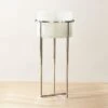 Syd Small Glass Planter With Stand -Home Store SydSmGlassPlanterWStandSHF22