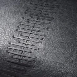 Tack Black Leather Throw Pillow With Down-Alternative Insert 18" 9 Tack Black Leather Throw Pillow With Down-Alternative Insert 18" -Home Store TackLeatherPillow18x18AV2SSS22