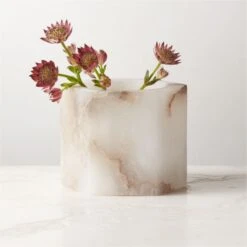 Talia Alabaster Tealight Candle Holder -Home Store TaliaAlbstrTealightHldrAVSHS23