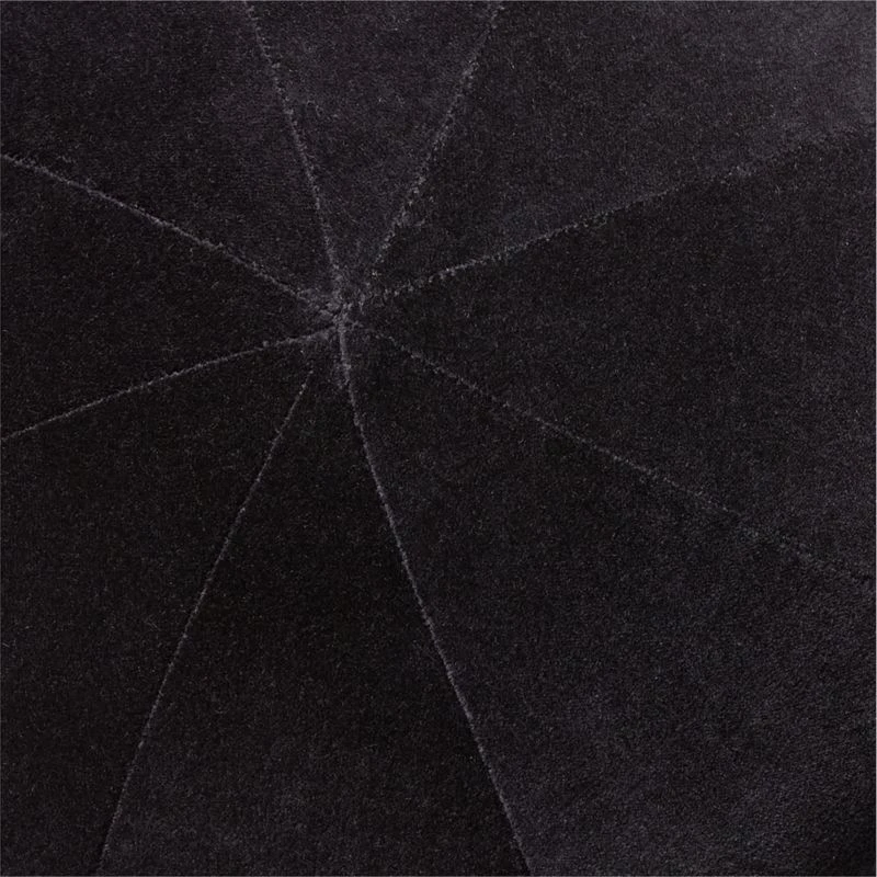 Terre Black Velvet Sphere Throw Pillow 4 Terre Black Velvet Sphere Throw Pillow - Image 2