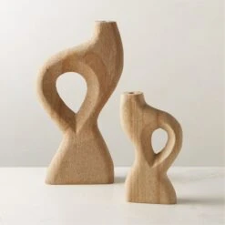 Tima Yellow Stone Taper Candle Holder Small 12 Tima Yellow Stone Taper Candle Holder Small -Home Store TimaYllwStnTaperHolderGrpFHS23