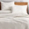 Triangle Warm White Coverlet And Shams 2 Triangle Warm White Coverlet And Shams -Home Store TriangleCoverletFQIvorySHF17