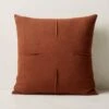 Tuck Brown Linen Throw Pillow With Down-Alternative Insert 20'' 2 Tuck Brown Linen Throw Pillow With Down-Alternative Insert 20'' -Home Store TuckLnAztecBrownPlw20inSHS23