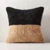 Two-Tone Sheepskin Fur Throw Pillow With Feather-Down Insert 20" 1 Two-Tone Sheepskin Fur Throw Pillow With Feather-Down Insert 20" -Home Store TwoToneShrlngPllw20X20inSHF22