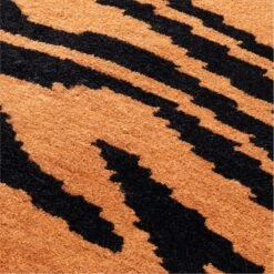 Tygra Tiger Print Throw Pillow With Feather-Down Insert 20" -Home Store TygraPillow23x23AV2SSS22