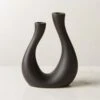 Uri Matte Black Cement Taper Candle Holder -Home Store UriTaperHolderBlackSHF23