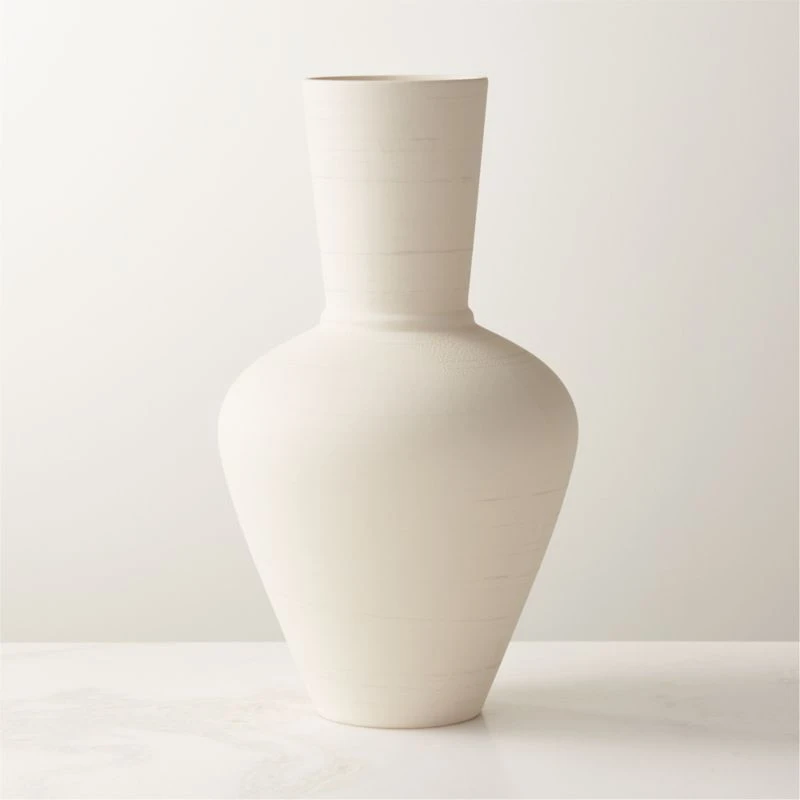 Valo Matte White Ceramic Vase 3 Valo Matte White Ceramic Vase