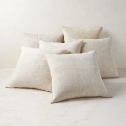 Vintage Natural Hemp Throw Pillow With Down-Alternative Insert 23'' 13 Vintage Natural Hemp Throw Pillow With Down-Alternative Insert 23'' -Home Store VintageHmpSolidPllw23x23AVSHS23