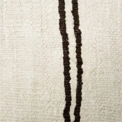 Vintage Striped Hemp Throw Pillow With Down-Alternative Insert 23'' -Home Store VintageHmpStripePllw23x23AVSSS23