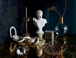 Links Cool White Decorative Marble Chain -Home Store VitoBustStatueFCGG18