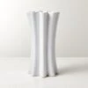 Vix Fluted White Ceramic Vase -Home Store VixFlutedWhiteVaseSHF22