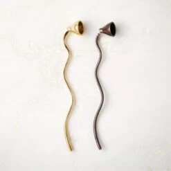 Waves Blackened Brass Candle Snuffer -Home Store WavesCandleSnufferCllctnFHF23
